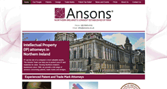 Desktop Screenshot of ansons.co.uk